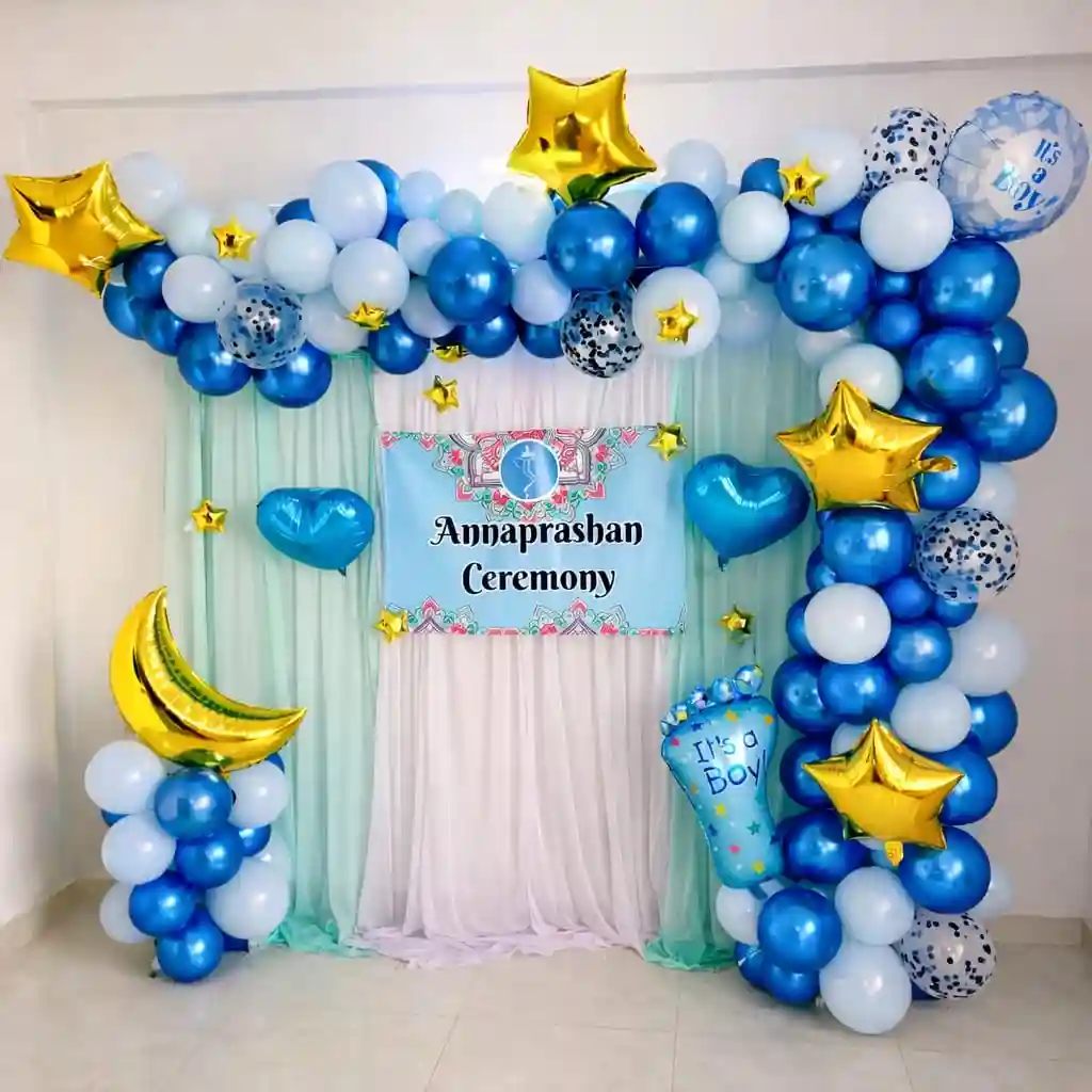 Annaprashan Home Balloon Decoration